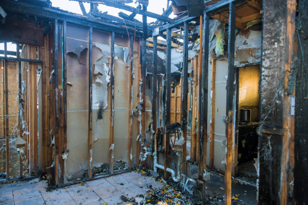 Professional Fire Damage Removal technician working in North Wales, PA